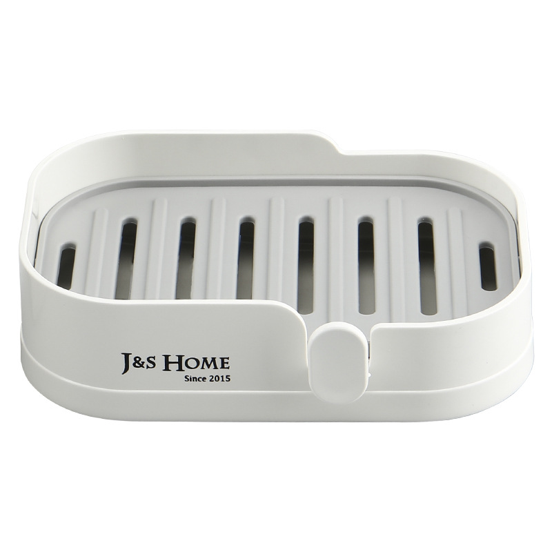 Plato de jabón montado en la pared de estilo europeo en caja gancho plato de jabón baño ponche sin costuras Etiqueta de jabón caja de jabón