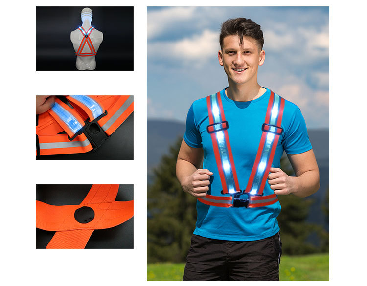 晶格交叉背心(橙色松紧)