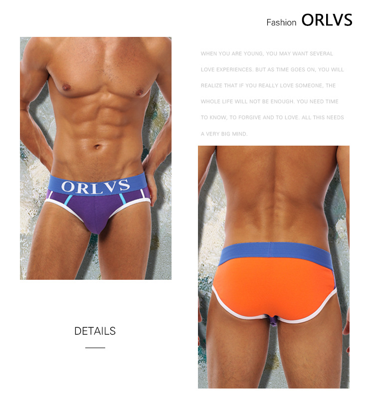 Quick-selling fashion triangle pants U-shaped bag orlvs cotton men's low-waisted underwear tide OR13 8 undefined