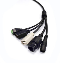 人脸识别智能门禁网络机尾线双USB多功能监控摄像机16芯网络线