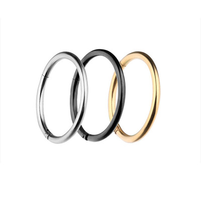 跨境爆品316不锈钢无缝圈耳环乳环多用环PA环穿刺饰品厂家批发|ru