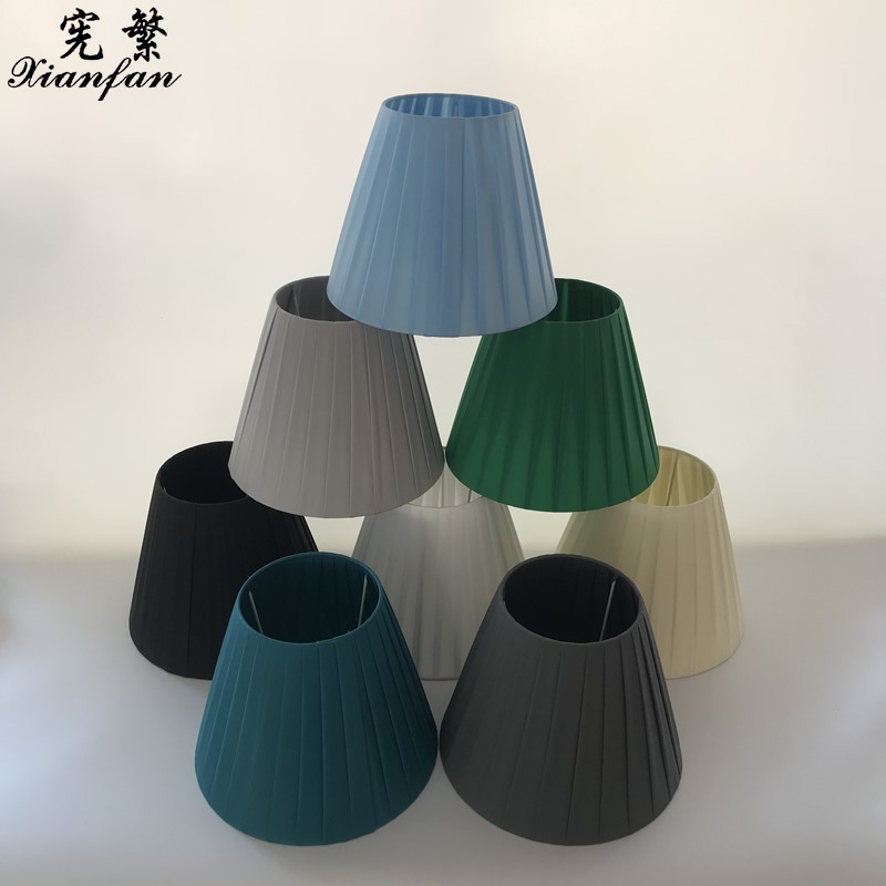 【憲繁】出口韓國原單10寸手工繞布條百褶台燈罩燈飾配件DIY創意