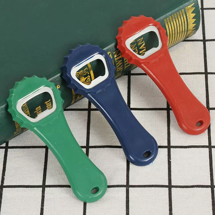 花头开瓶器印字logo啤酒开不锈钢酒起子经典彩色启瓶起定制开瓶器