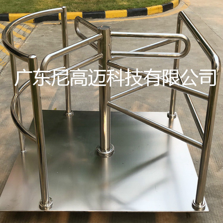 可移动式不锈钢单向门挡闸车站商超单项出入口旋转闸烟台单相匝机