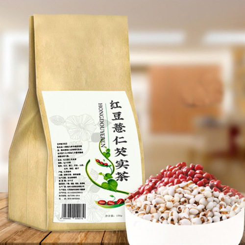 Red Bean Coix Seed Euryale Tea 150g Red Bean Herbal Tea Bag OEM Processing Custom Coix Seed Tea