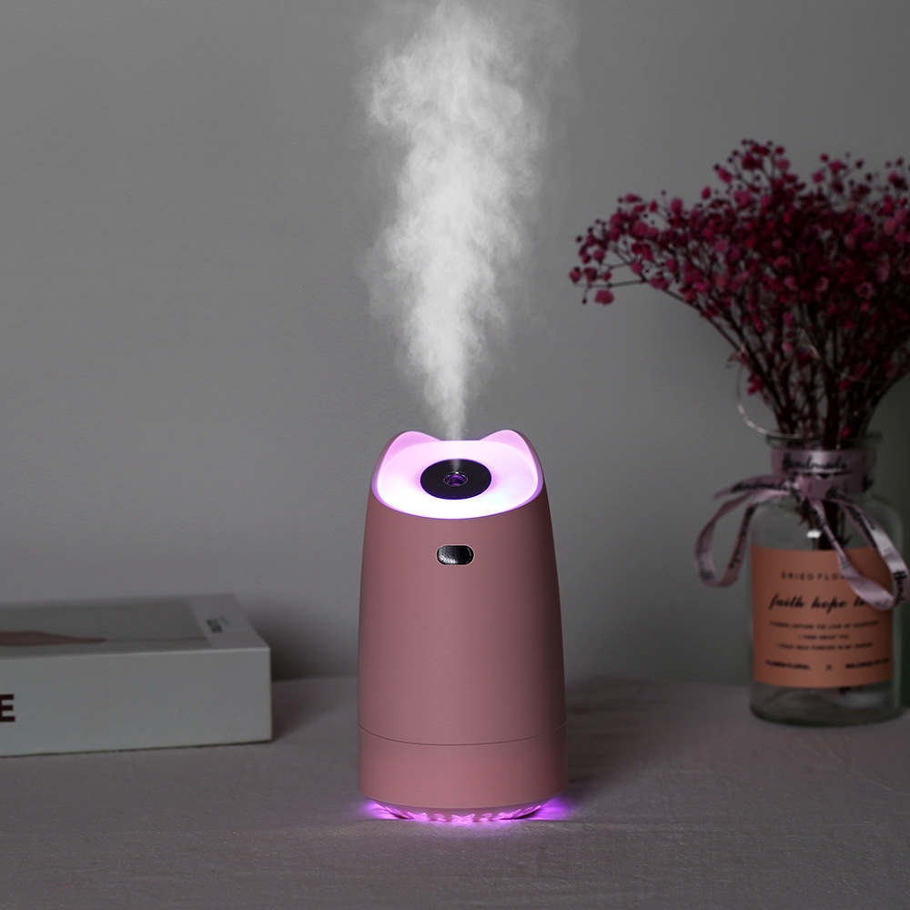 拾风新款小特加湿器静音家用桌面夜灯usb加湿器厂家