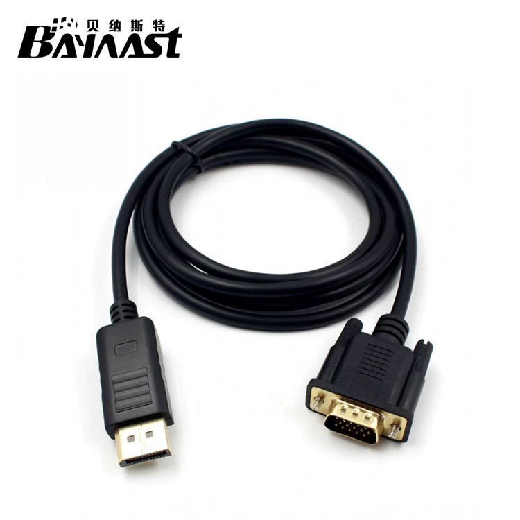 DP to VGA cable DP to VGA Rotary 1.8 -meter laptop connection line DP to VGA 1.8M