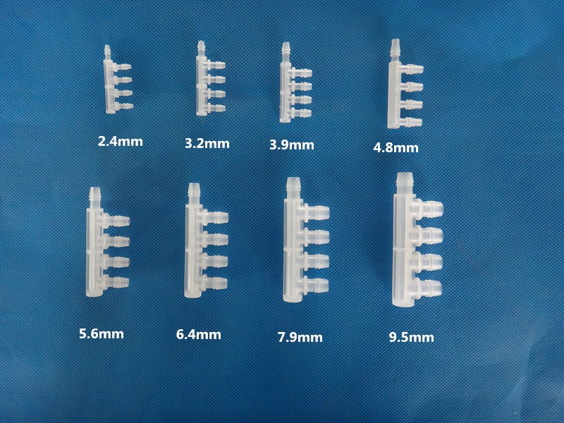 Пластиковый пятиходовой шарнир, боковой пятиходовой пластиковый шланговый шарнир, равный диаметр, пятиходовой 10 мм, пятиходовой дивертор