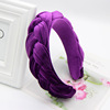 Fashionable headband with pigtail, hair accessory, European style, suitable for import, new collection, wholesale