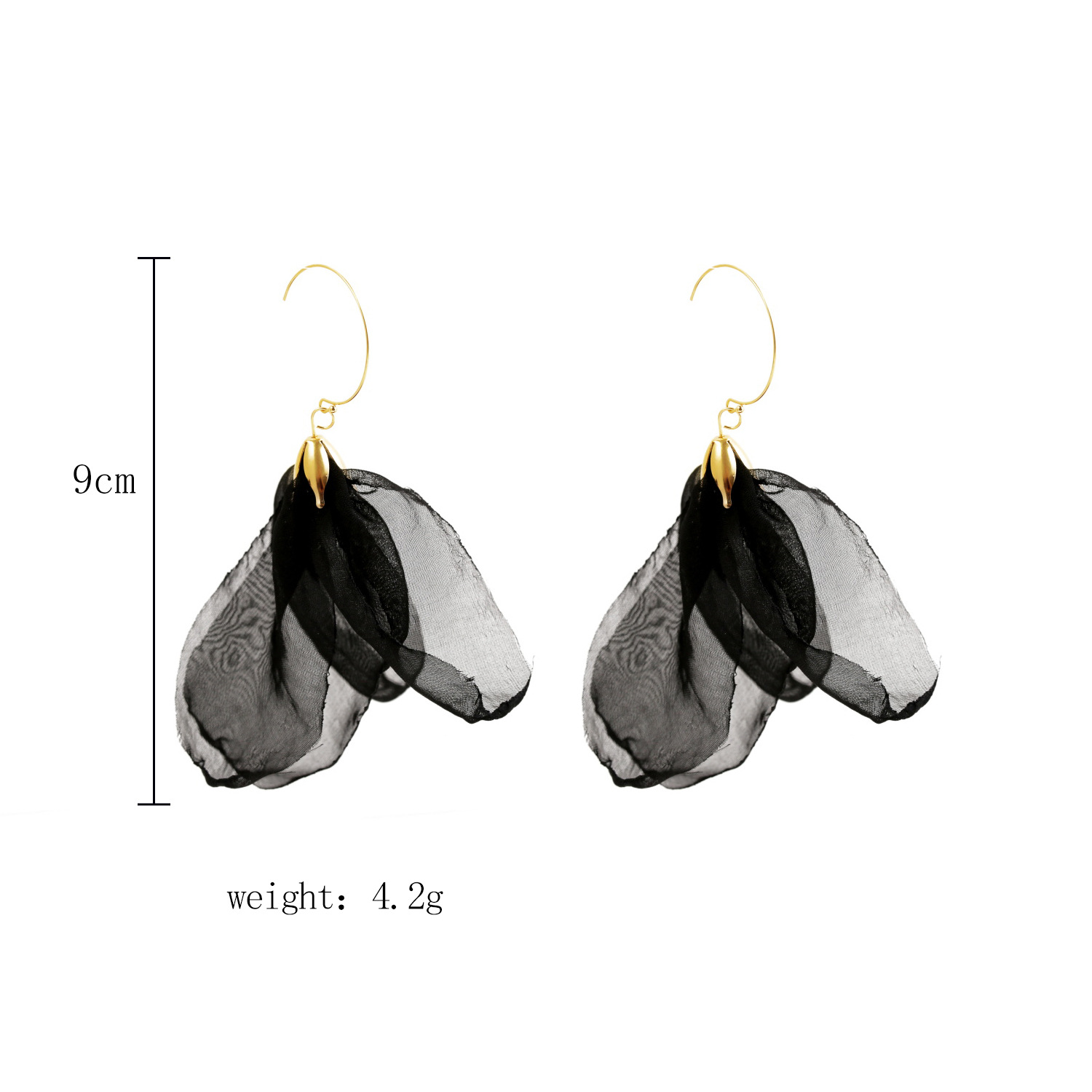 1 Pair Lady Ethnic Style Classic Style Irregular Flower Artificial Crystal Cloth Drop Earrings display picture 25