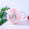 Creative INS marble pattern ceramic mug can set logo wedding gift cup ceramic coffee cup