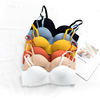 Cotton non-slip summer thin underwear, glossy push up bra, Japanese wireless bra