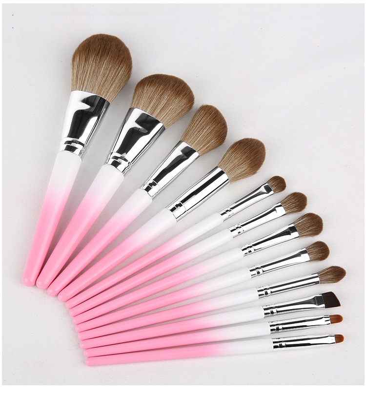 化妆刷 化妆刷套装 12支巴斯夫毛化妆刷 化妆套刷
