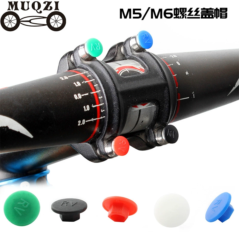 Велосипедная ручка Вертикальная крышка винта Резиновая крышка M5M6 Шестигранник Внутренний шестигранник Горное шоссе Мертвая муха Складная крышка конуса велосипеда