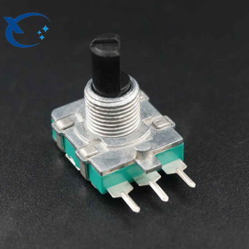 EC16D旋转带轴套编码器 音响360°旋转数字编码器 三脚 半轴15MM