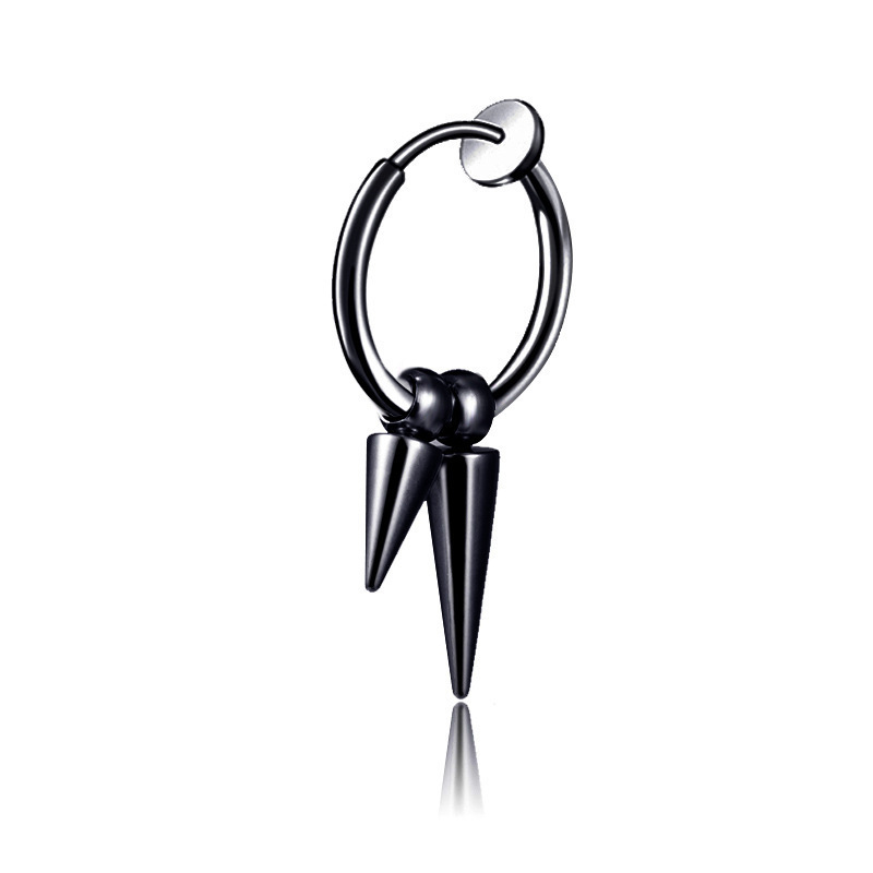 Ear clip double -pointed pointed black