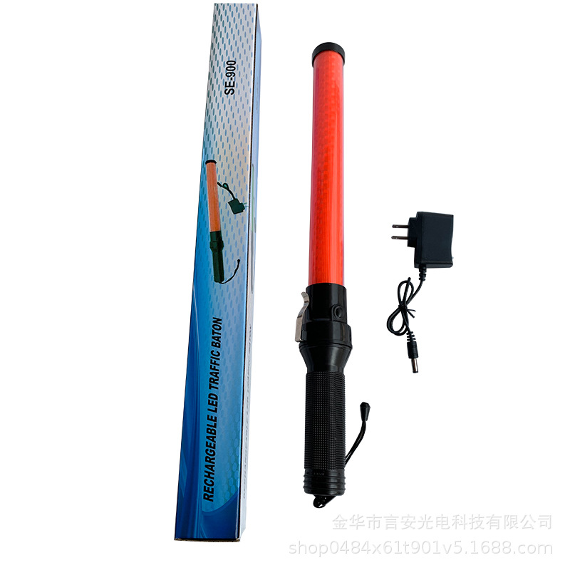 充电交通指挥棒 54*4cm荧光棒发光棒LED指挥棒多功能指挥棒带挂钩