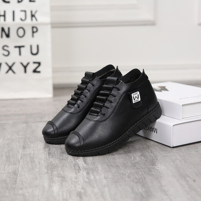 Female winter shoes 2019 new pattern Korean Edition leisure time Plush gym shoes Trend keep warm Single shoes Manufactor Direct selling