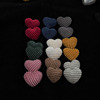 Corduroy clothing heart-shaped, velvet accessory