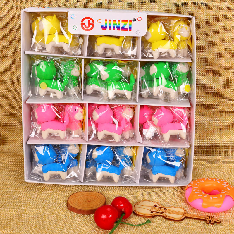 cartoon eraser with animals for students