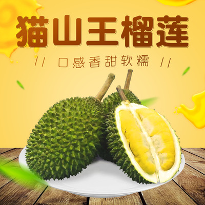 猫山王榴莲D197新鲜冷冻水果马来西亚进口液氮冻果肉裸果源头直采