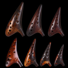 套装陶笛12孔7件套熏烧陶笛 演奏级陶笛套装 松音套装陶笛