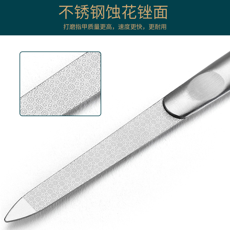 double-sided polishing cloth stainless steel for nails for manicure