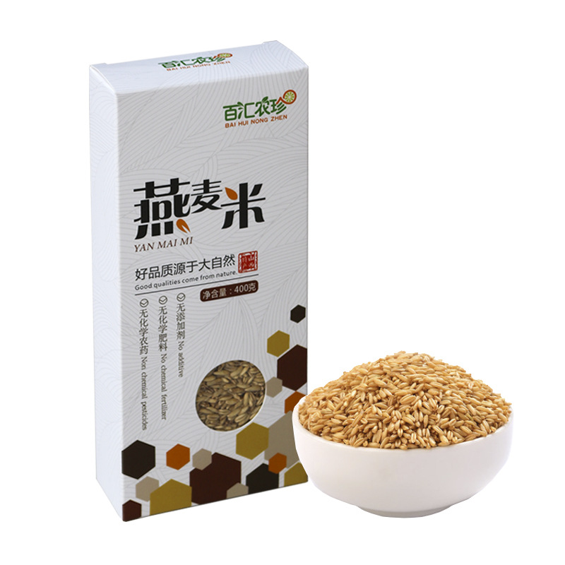 2018年新燕麦米燕麦仁 厂家直销可代加工贴牌生产 真空包装400g*5|ms