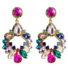 Fashionable glossy earrings, European style