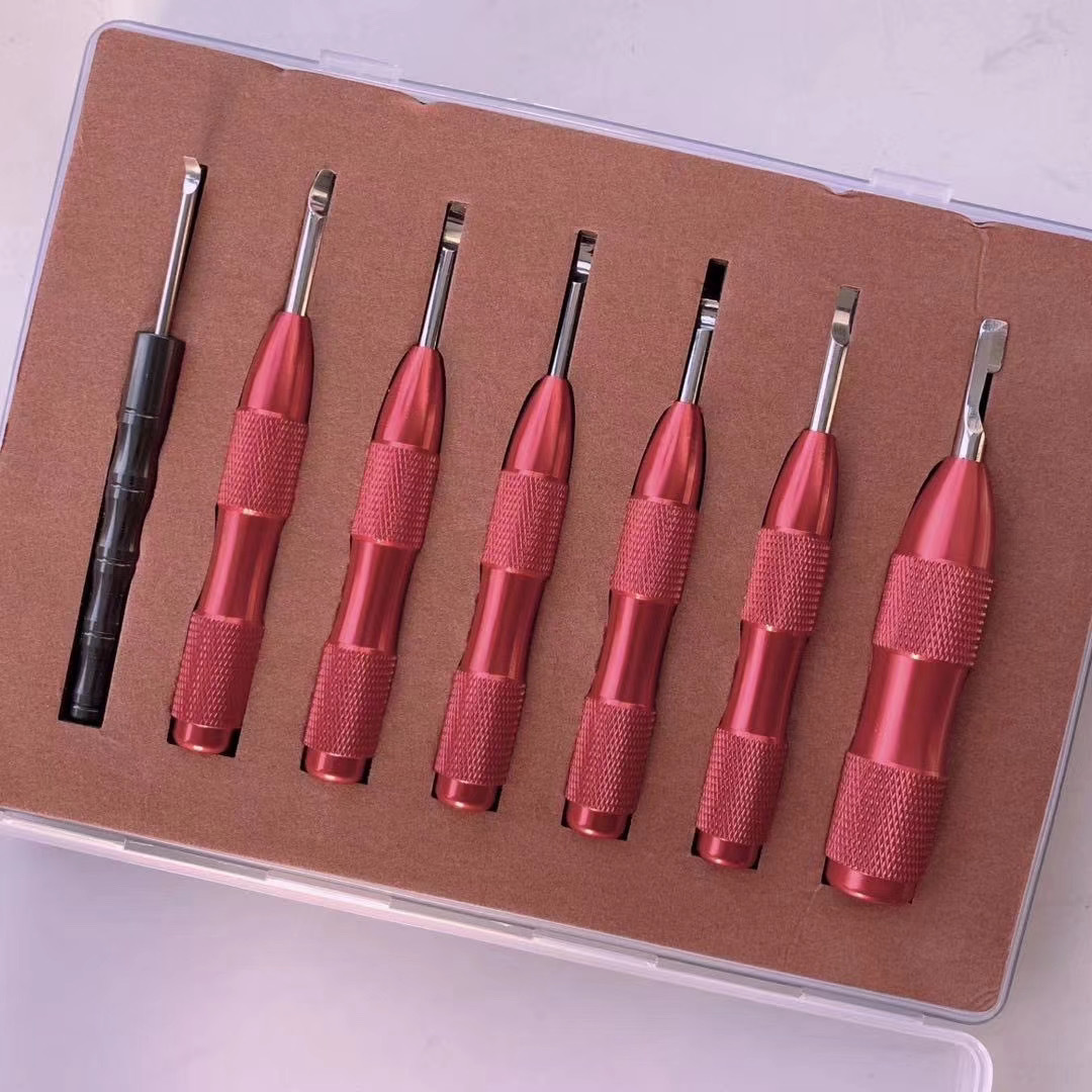 修表工具 铝柄撬刀 开手表底盖工具 撬刀 撬盖刀撬底刀开表盖套装