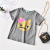 Cartoon top short sleeve star screen skirt loose baby two piece set