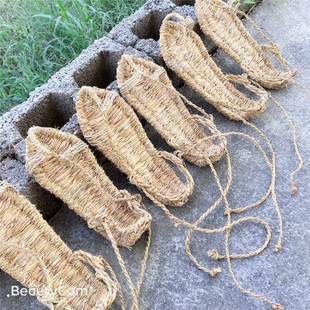 厂家批发纯手工编织草鞋稻草龙须草漂流红军长征草鞋雪地防滑鞋-阿里巴巴