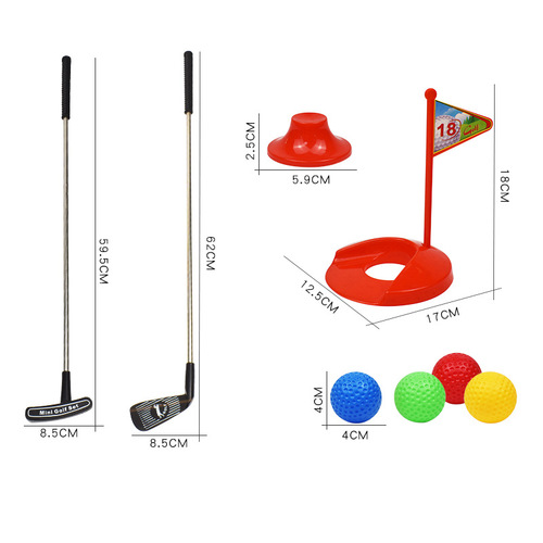 Cross-border factory direct sales of children's golf club set toys, indoor and outdoor sports, parent-child interaction