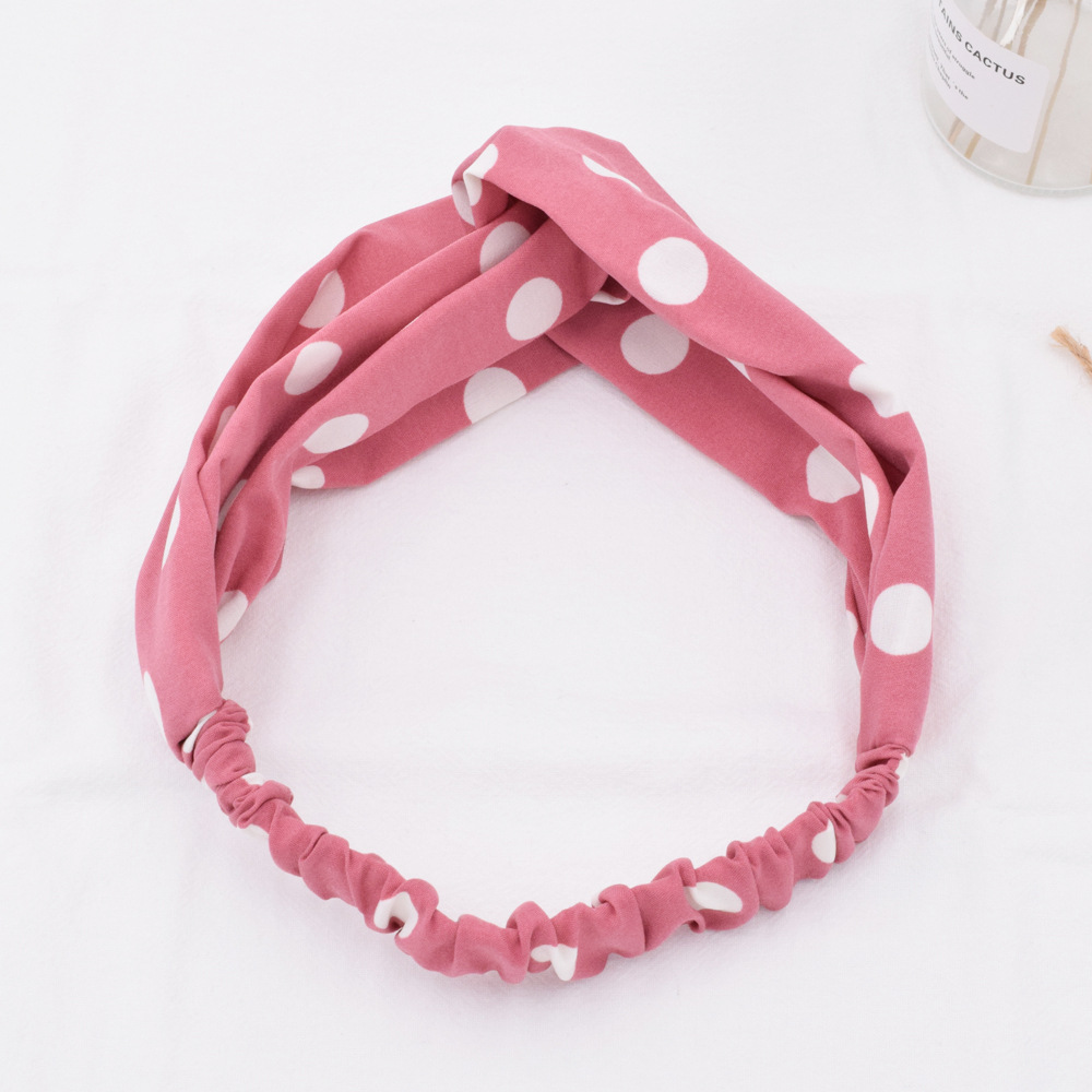 Korean Simple Polka Dot  Bohemian Polka Dot Headband Wholesale display picture 7