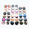 Trend metal fashionable sunglasses, glasses solar-powered, wholesale
