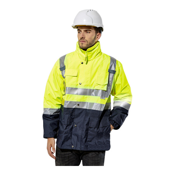 拼色立领PVC防水安全警示服3MSZ027（20010）M/L适合<178cm荧光黄