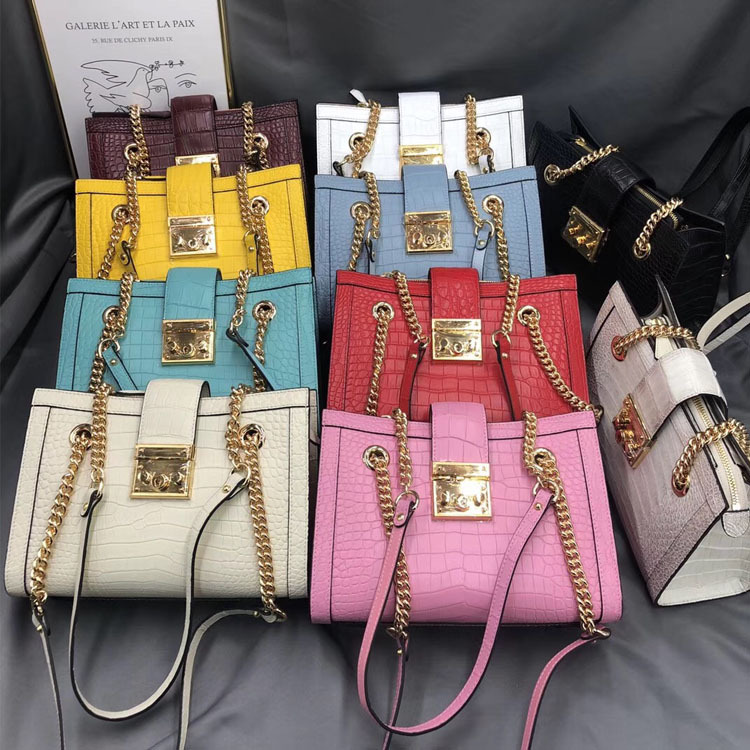 New Style Thai Real Crocodile Belly Women's Shoulder Bag Casual Colorful Belly Women's Bag Fashion Trendy Crossbody Bag