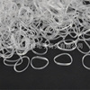 High -elastic tie hair circles Disposable transparent small rubber band 500 packets