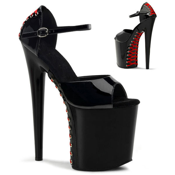 Sandalias de 20cm de tacón alto sandalias de discoteca para mujeres 10cm mesa de agua