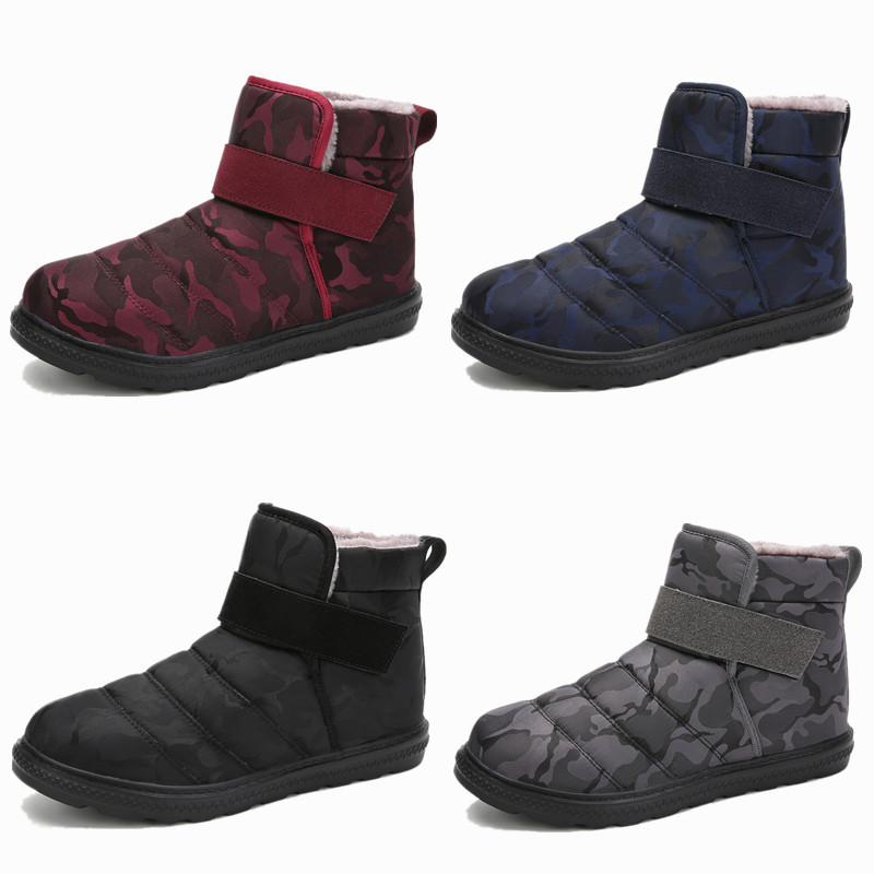 Demi-season keep warm insulated camouflage boots