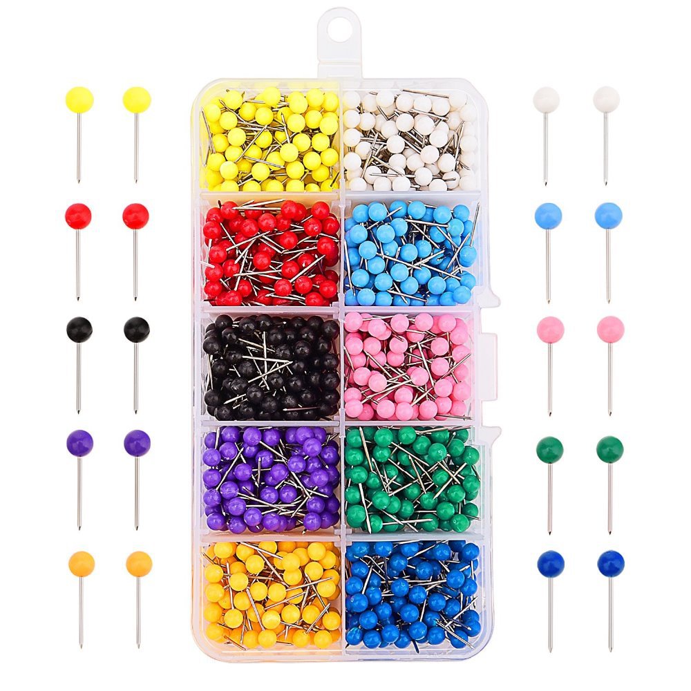 1000-Pieces-Colorful-Map-Tacks