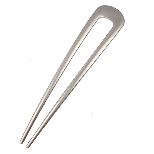 Sub-gold sub-white K same style metal hairpin shell paper plate hairpin ins internet celebrity same style U-shaped alloy hair fork