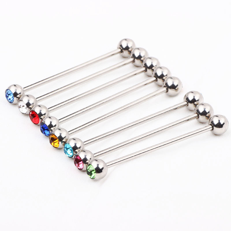 Pointed titanium steel lip stud product view