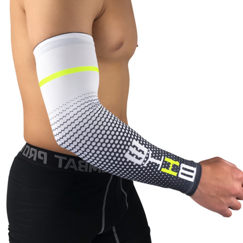 Cross-border summer cool thin sports arm sleeves for outdoor cycling and mountaineering long sun protection ice silk sleeves and elbow protectors