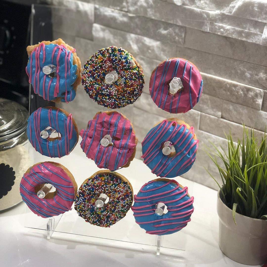 9 hole acrylic donut stand, wedding birt...