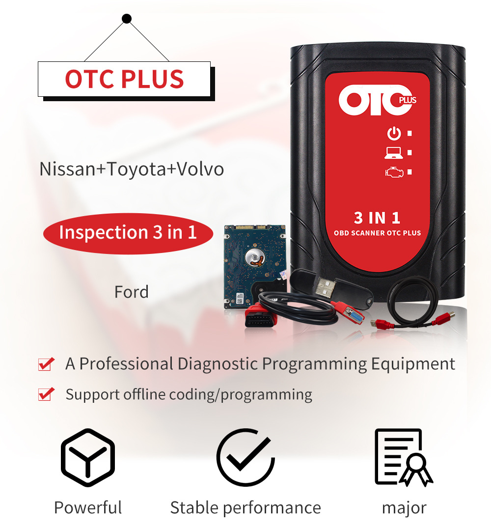 汽车检测仪OTC PLUS 3in1 Toyota 14.10.028  Volvo 2014D Nissan