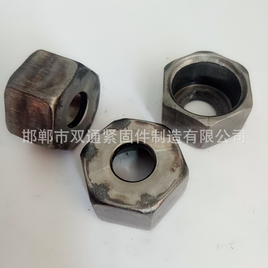 批量生产六角液压螺母 六角台阶油管接头螺母 非标液压螺母冷镦件