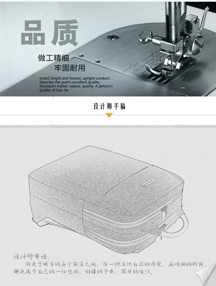 Business office notebook computer backpacks, aluminum handles, computer backpacks, school bags, conference gift backpacks with logo printing Application Scenario