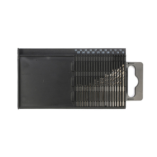 Supply of micro drill bit 0.3-1.6mm metal drill bit set 20PC boxed high-speed steel mini twist drill