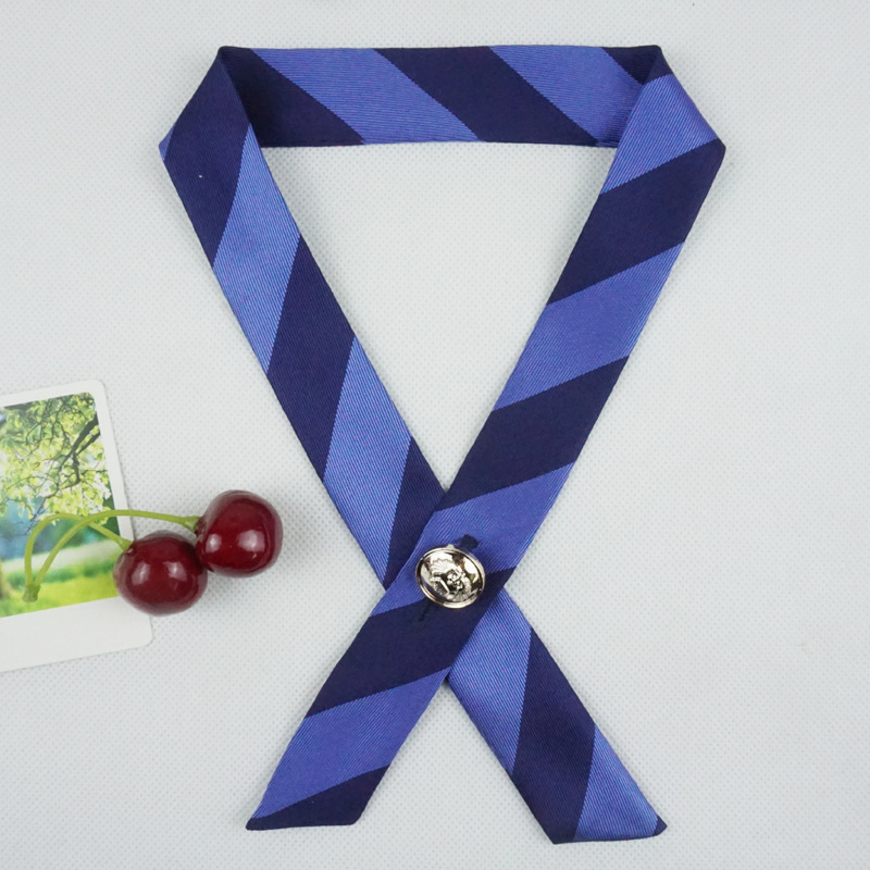 Nuevo sucesor de la corbata a rayas con estilo universitario corbata corbata corbata flores (cartero de la caja del avión)